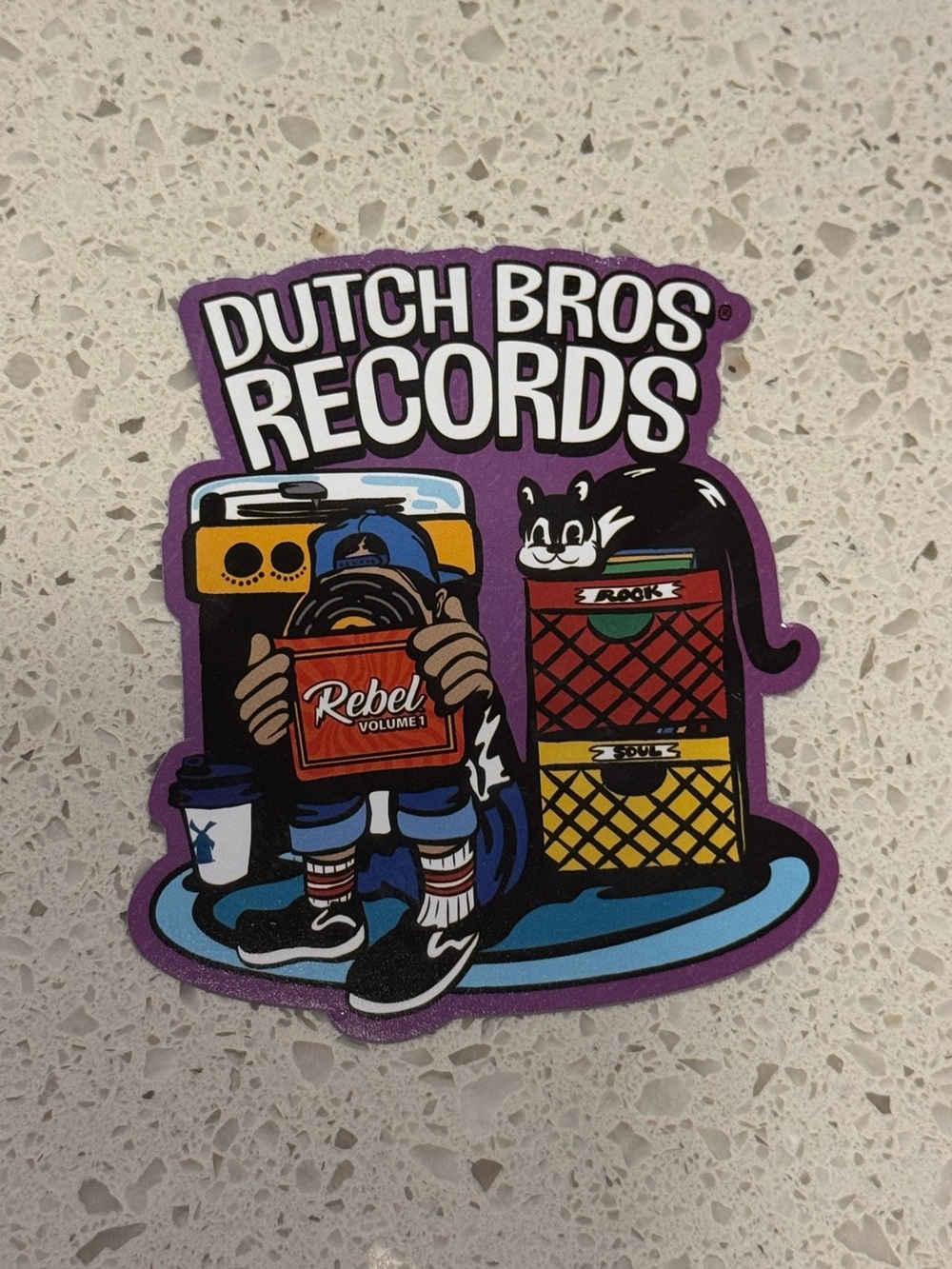 Dutch Bros Coffee “Dutch Bros Records” Sticker 05.06 New